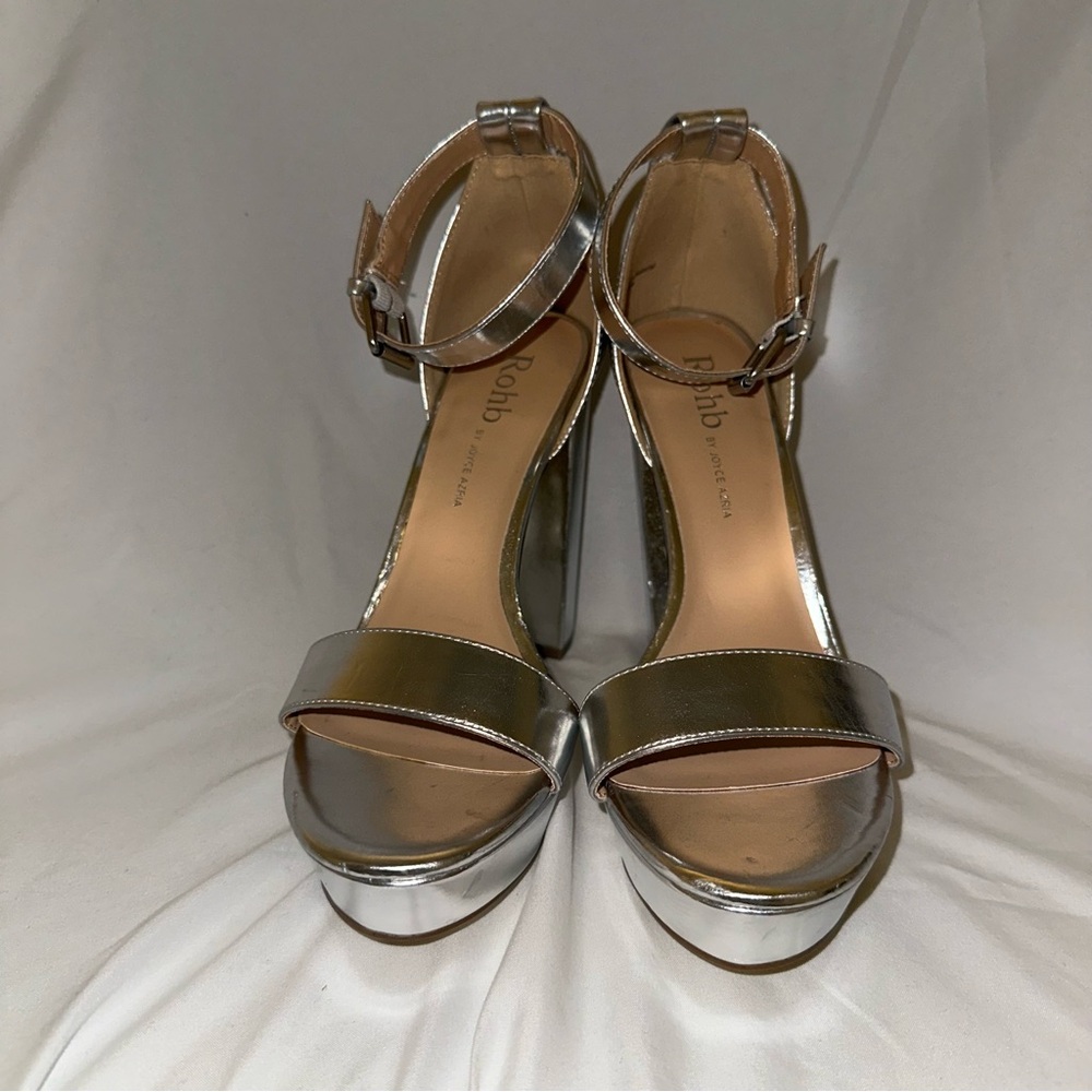 ROHB Metallic Silver Heels